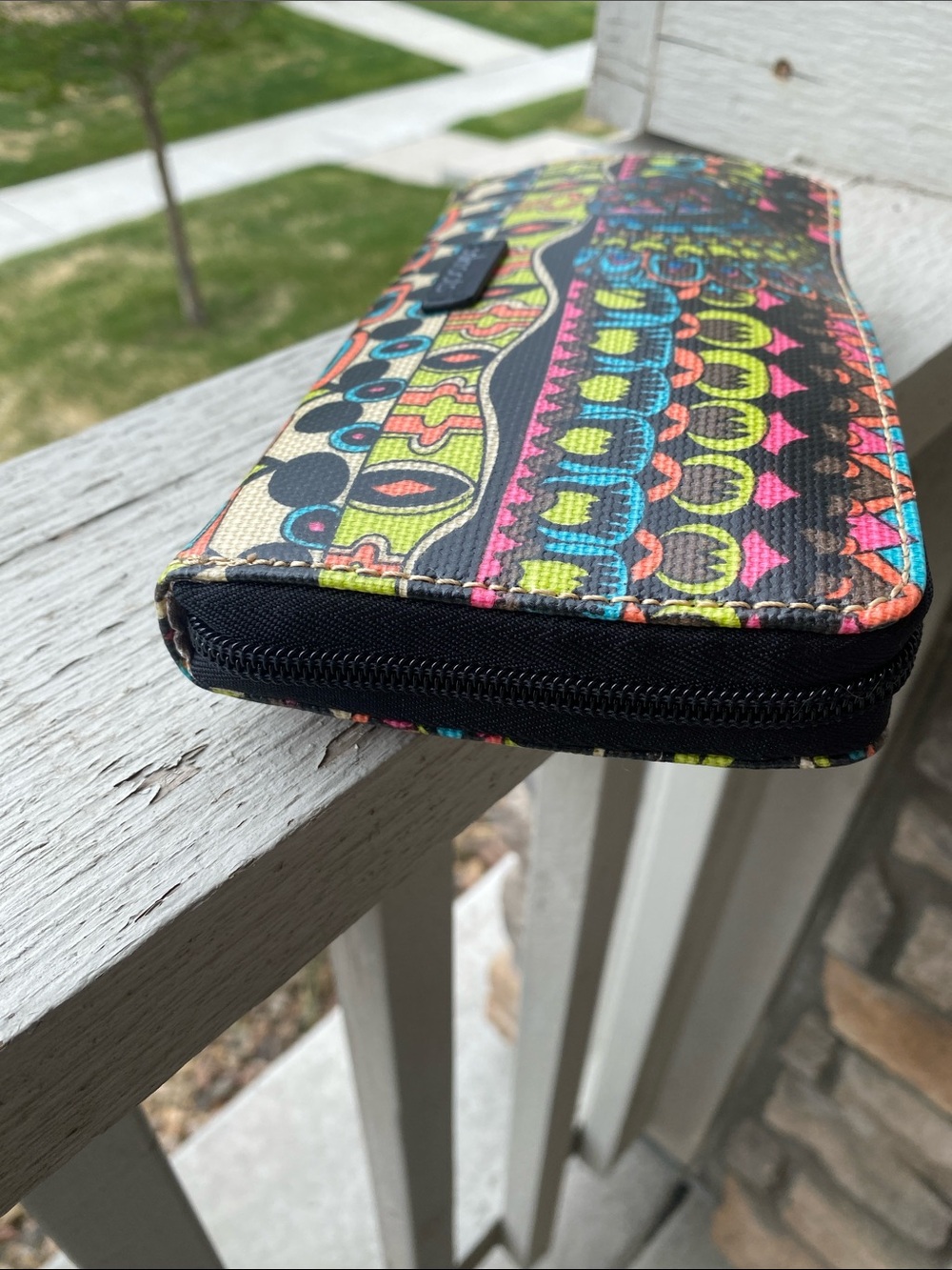 Sakroots Multi-Color Boho Zip Wallet - Picture 3 of 9